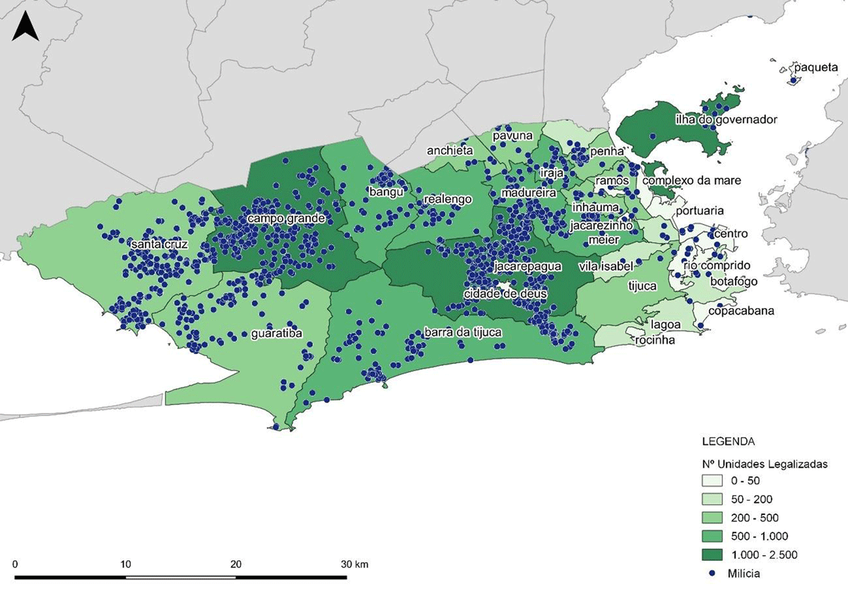 Expansão das milícias no Rio de Janeiro relatório Dicionário de