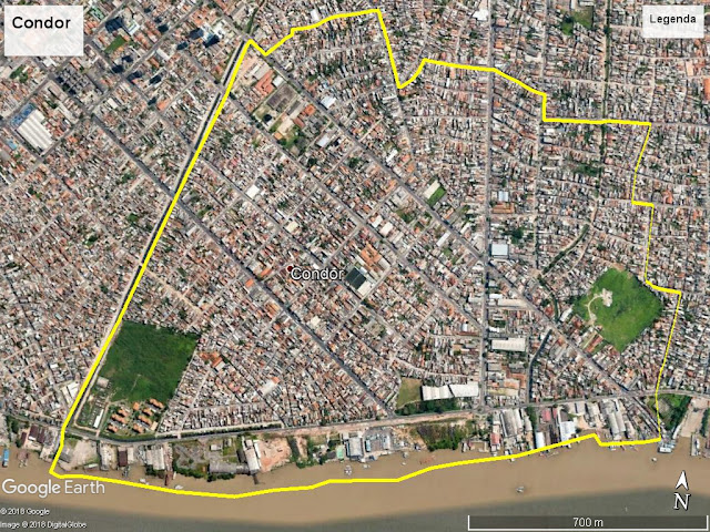 Arquivo:Áreas verdes no bairro do Condor. Fonte Editado no Google Earth por GUSMÃO, L. H (2013)..jpg