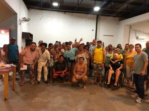 Reunião de hoje com os moradores do Parque Vila Nova (antigo lixão) lutando por moradia digna!