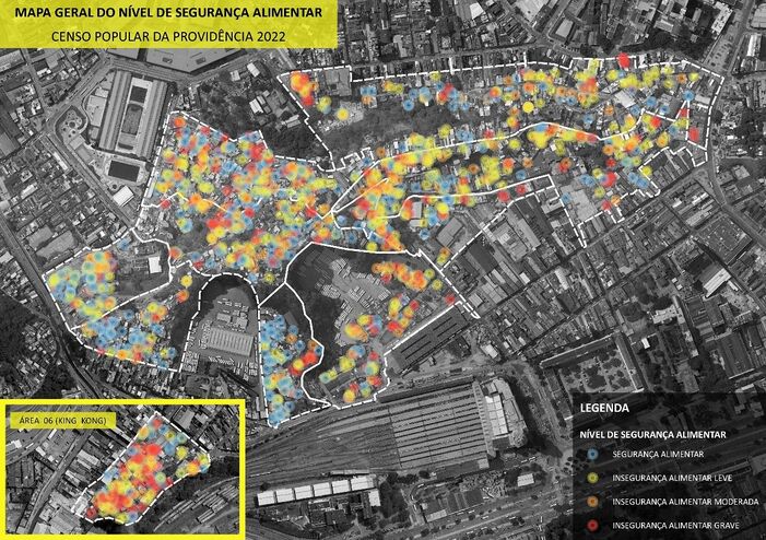 Mapa Providência: insegurança alimentar