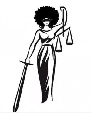 Símbolo da justiça representada com cabelo black..png
