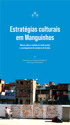 Capa do catálogo Estratégias Culturais em Manguinhos