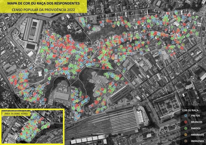 Mapa de cor e raça