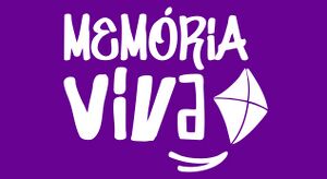 A imagem é um logotipo representando o projeto "Memória Viva". O design possui elementos gráficos estilizados com linhas modernas e elegantes, destacando o nome "Memória Viva" de forma centralizada e legível. Os tons utilizados evocam um senso de tradição e continuidade, refletindo a ideia de preservar e compartilhar histórias de lideranças de favelas. O logotipo transmite simplicidade, modernidade e conexão com o propósito do projeto.